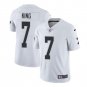 Men's Marquette King #7 Oakland Raiders Limited Player Jersey White