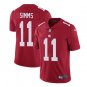 Men's Phil Simms #11 New York Giants Limited Player Jersey Red