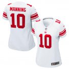 Women's Eli Manning #10 New York Giants Game Player Jersey White