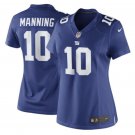 Women's Eli Manning #10 New York Giants Game Player Jersey Royal