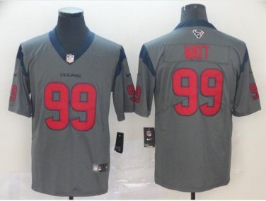 Men's J.J. Watt #99 Houston Texans Inverted Legend Player Jersey Gray