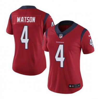 Women's Deshaun Watson #4 Houston Texans Limited Player Jersey Red