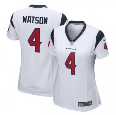 Women's Deshaun Watson #4 Houston Texans Game Player Jersey White