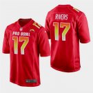 Men's Philip Rivers #17 Los Angeles Chargers AFC 2019 Pro Bowl Game Player Jersey Red