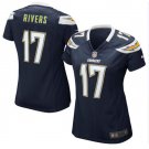 Women's Philip Rivers #17 Los Angeles Chargers Game Player Jersey Navy