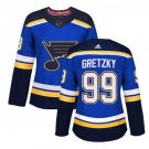 Women's Wayne Gretzky #99 St. Louis Blues Home Player Jersey Blue Size S M L XL XXL