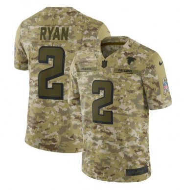 Men's Matt Ryan #2 Atlanta Falcons Salute to Service Limited Player Jersey Camo
