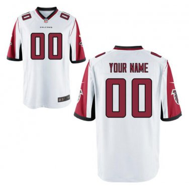 Custom Men's Atlanta Falcons Limited Jersey White