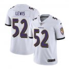 Men's Ray Lewis #52 Baltimore Ravens Limited Player Jersey White