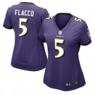 Women's Joe Flacco #5 Baltimore Ravens Game Player Jersey Purple