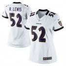 Women's Ray Lewis #52 Baltimore Ravens Game Player Jersey White