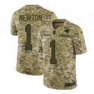Men's Cam Newton #1 Carolina Panthers Salute to Service Limited Player Jersey Camo