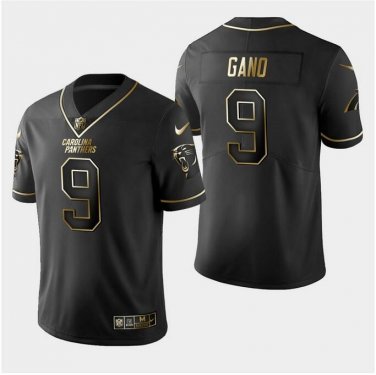 Men's Graham Gano #9 Carolina Panthers Limited Player Jersey Black Gold Edition