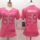 Women's Luke Kuechly #59 Carolina Panthers Limited Player Jersey Pink