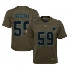 Youth Luke Kuechly #59 Carolina Panthers Salute to Service Limited Player Jersey Olive