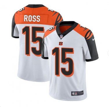 Men's John Ross #15 Cincinnati Bengals Limited Player Jersey White