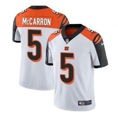 Men's AJ McCarron #5 Cincinnati Bengals Limited Player Jersey White
