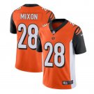 Men's Joe Mixon #28 Cincinnati Bengals Limited Player Jersey Orange
