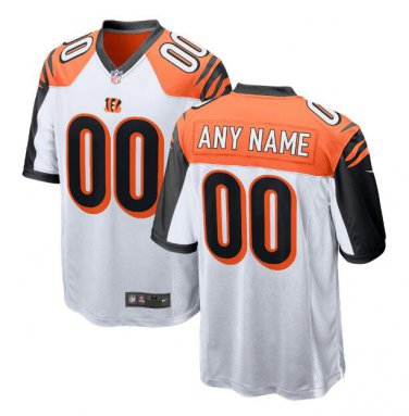 Custom Men's Cincinnati Bengals Limited Jersey White