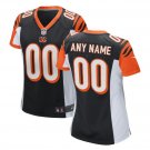Custom Women's Cincinnati Bengals Game Jersey Black