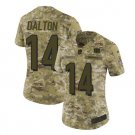 Women's Andy Dalton #14 Cincinnati Bengals Salute to Service Limited Player Jersey Camo