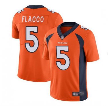 Men's Joe Flacco #5 Denver Broncos Limited Player Jersey Orange