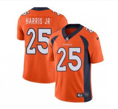 Men's Chris Harris Jr #25 Denver Broncos Limited Player Jersey Orange