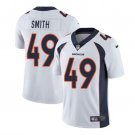 Men's Dennis Smith #49 Denver Broncos Limited Player Jersey White