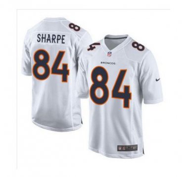 Men's Shannon Sharpe #84 Denver Broncos Game Event Player Jersey White