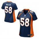 Women's Von Miller #58 Denver Broncos Game Player Jersey Navy