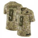 Men's Matthew Stafford #9 Detroit Lions Salute to Service Limited Player Jersey Camo