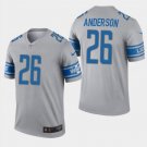 Men's C.J. Anderson #26 Detroit Lions Inverted Legend Player Jersey Gray