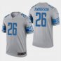 Men's C.J. Anderson #26 Detroit Lions Inverted Legend Player Jersey Gray