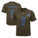 Youth Matthew Stafford #9 Detroit Lions Salute to Service Limited Player Jersey Olive