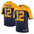 Men's Aaron Rodgers #12 Green Bay Packers Game Player Jersey Navy