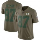 Men's Jordy Nelson #87 Green Bay Packers Limited Player Jersey Olive