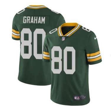 Men's Jimmy Graham #80 Green Bay Packers Limited Player Jersey Green