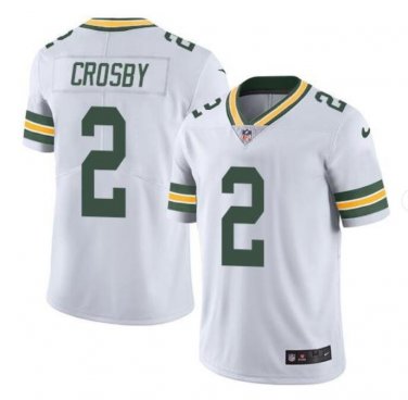 Men's Mason Crosby #2 Green Bay Packers Limited Player Jersey White