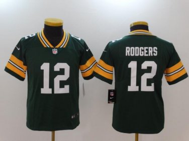 Youth Aaron Rodgers #12 Green Bay Packers Limited Player Jersey Green