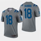 Men's Peyton Manning #18 Indianapolis Colts Inverted Legend Player Jersey Gray