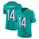 Men's Jarvis Landry #14 Miami Dolphins Limited Player Jersey Aqua