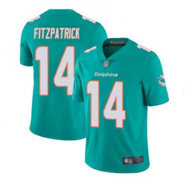 Men's Ryan Fitzpatrick #14 Miami Dolphins Limited Player Jersey Aqua