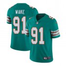 Men's Cameron Wake #91 Miami Dolphins Color Rush Limited Player Jersey Aqua