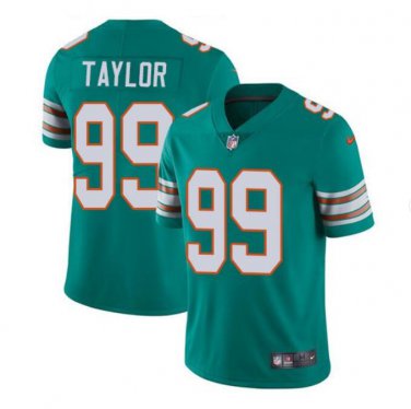 Men's Jason Taylor #99 Miami Dolphins Color Rush Limited Player Jersey Aqua