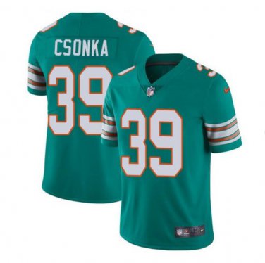 Men's Larry Csonka #39 Miami Dolphins Color Rush Limited Player Jersey Aqua