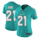 Women's Frank Gore #21 Miami Dolphins Limited Player Jersey Aqua
