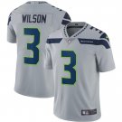 Men's Russell Wilson #3 Seattle Seahawks Limited Player Jersey Gray