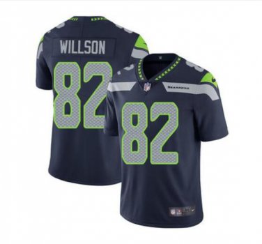 Men's Luke Willson #82 Seattle Seahawks Limited Player Jersey Navy