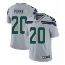 Men's Rashaad Penny #20 Seattle Seahawks Limited Player Jersey Gray