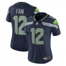 Women's FAN #12 Seattle Seahawks Limited Player Jersey Navy